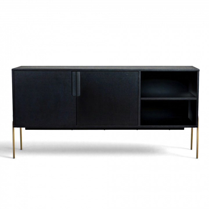 Sideboard \'Fr&ouml;lunda\' - Nero/Ottone nel gruppo Mobili / Mensole & stoccaggio / Mobile TV presso Reforma (J9612-1)