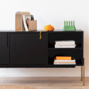 Sideboard \'Fr&ouml;lunda\' - Nero/Ottone