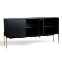 Sideboard \'Fr&ouml;lunda\' - Nero/Ottone