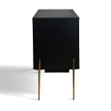 Sideboard \'Fr&ouml;lunda\' - Nero/Ottone