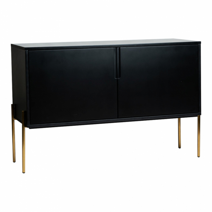 Sideboard \'Frölunda\' - Nero/Oro nel gruppo Mobili / Mensole & stoccaggio / Sideboard presso Reforma (J9613-1)