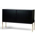 Sideboard \'Fr&ouml;lunda\' - Nero/Oro