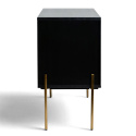 Sideboard \'Fr&ouml;lunda\' - Nero/Oro