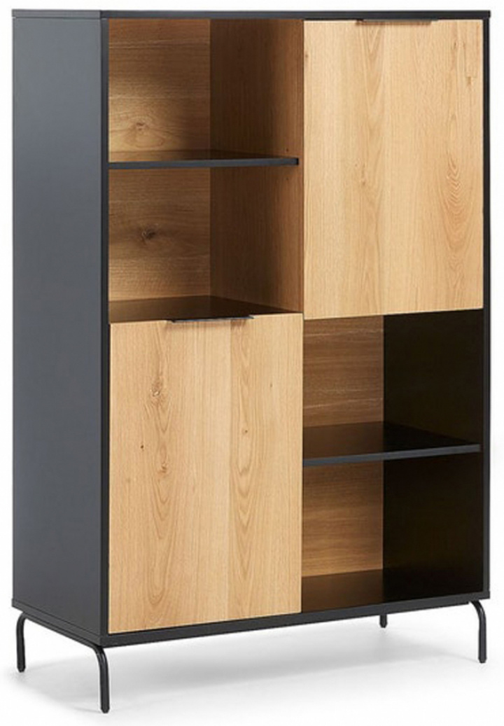 Armadio \'Koln\' - Rovere/Nero nel gruppo Mobili / Mensole & stoccaggio / Armadi e credenze presso Reforma (KOLNSB02)