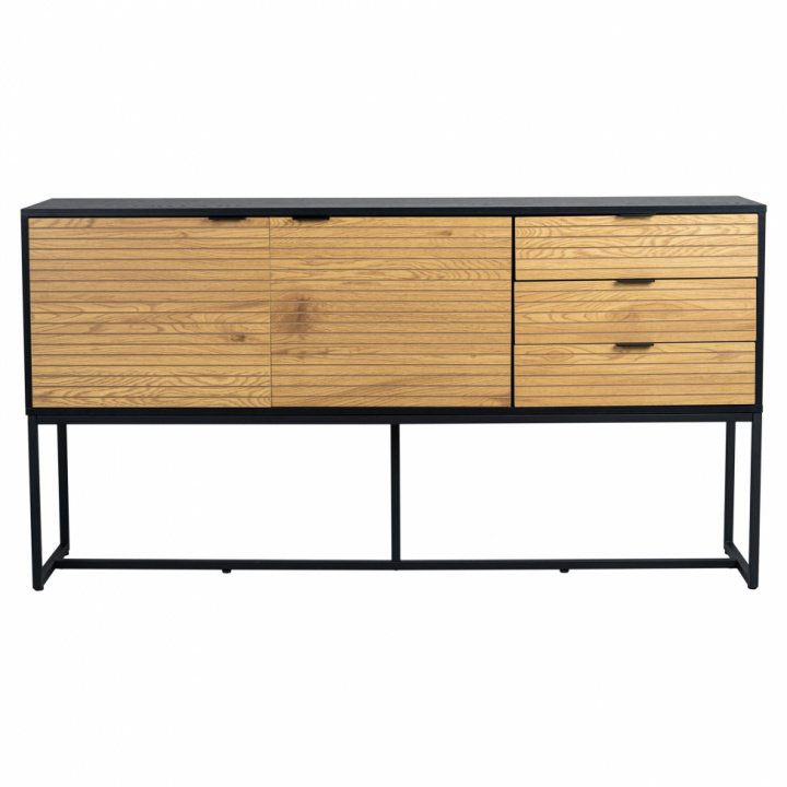 Credenza \'Line\' - Rovere/Nero nel gruppo Mobili / Mensole & stoccaggio / Sideboard presso Reforma (LINESB02)