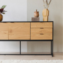 Credenza \'Line\' - Rovere/Nero