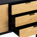 Credenza \'Line\' - Rovere/Nero