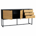 Credenza \'Line\' - Rovere/Nero