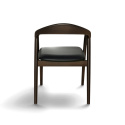 Sedia con braccioli \'Aspa\' - Marrone scuro