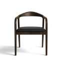 Sedia con braccioli \'Aspa\' - Marrone scuro