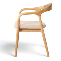 Sedia con braccioli \'Aspa\' - Naturale/beige