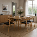 Sedia con braccioli \'Aspa\' - Naturale