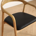 Sedia con braccioli \'Aspa\' - Naturale