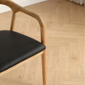 Sedia con braccioli \'Aspa\' - Naturale