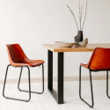 Poltrona Vintage - Pelle/Ferro