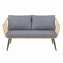 Divano da giardino \'Sardinia\' - Naturale/Grigio