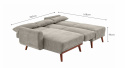 Divano letto \'Texas\' - Beige