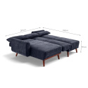 Divano letto \'Texas\' - Grigio scuro