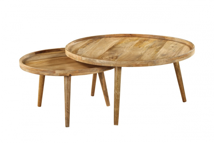 Tavolino \'Manarola\' 2 pezzi - Marrone nel gruppo Mobili / Tavoli / Tavolini presso Reforma (MR-2412)