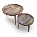 Tavolino \'Manarola\' 2 pezzi - Marrone