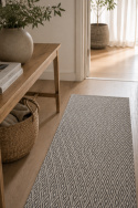 Tappeto \'Cozy Luxury\' 90x200cm - Grigio/Bianco
