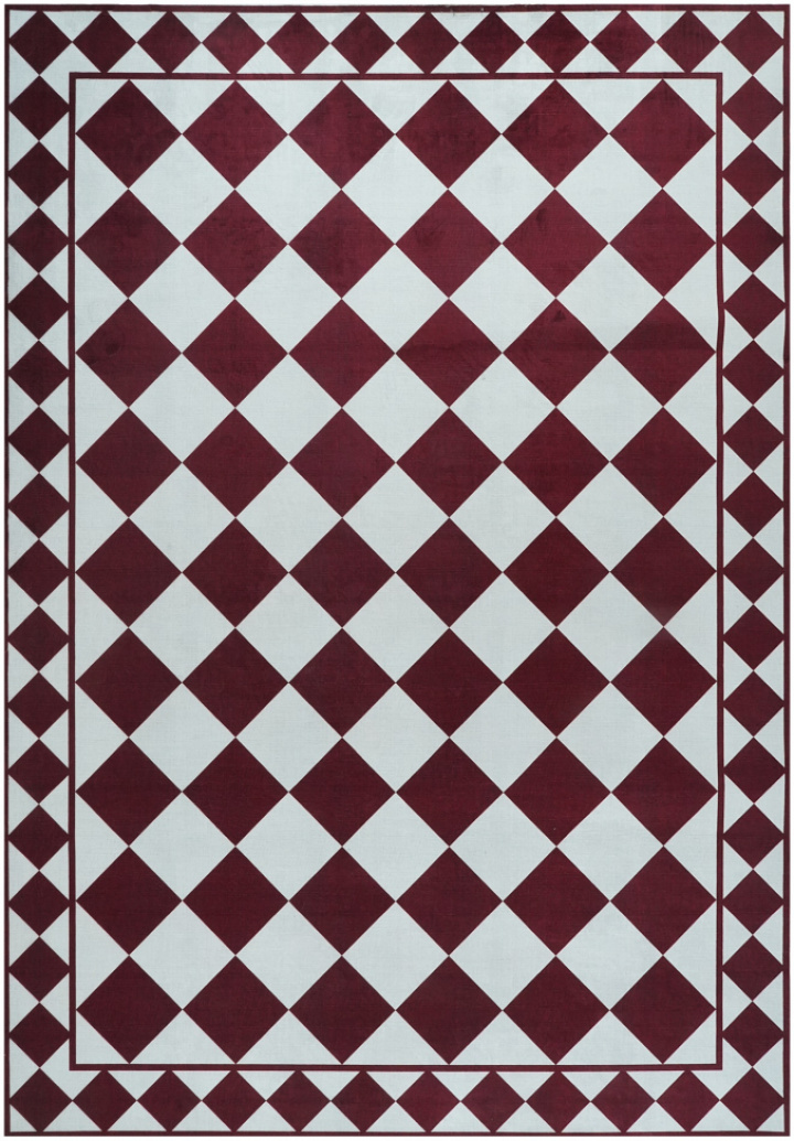 Tappeto \'Crestina\' - Rosso/Bianco nel gruppo Tappeti presso Reforma (RG01-55)