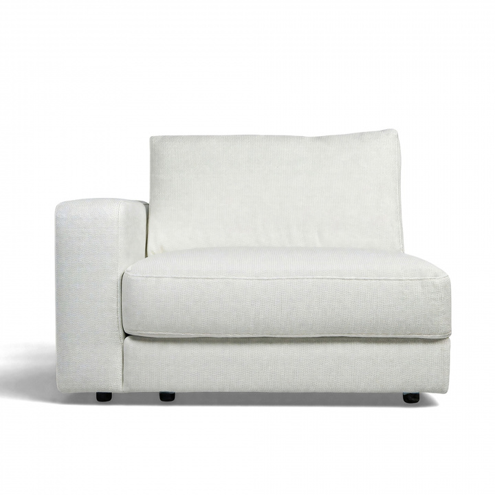 Modulo \'Messina\' 104x110cm - Bianco nel gruppo Mobili / Divani / Divani modulari presso Reforma (Rio-1-left-Grace01)