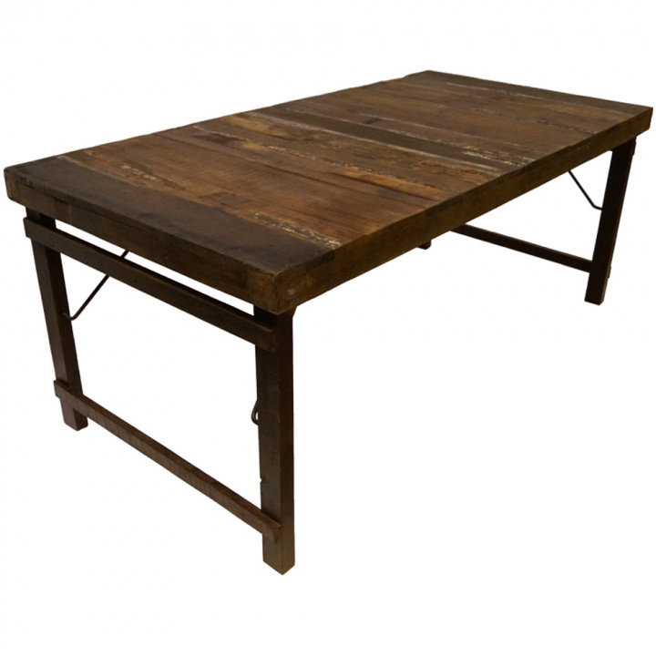Tavolo da pranzo Vintage 180x90cm - Legno/Ferro nel gruppo Vintage / Tavoli Vintage / Tavoli da pranzo Vintage presso Reforma (SG0315)
