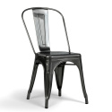 Sedia \'Montmartre\' - Acciaio rustico