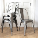 Sedia \'Montmartre\' - Acciaio rustico