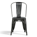 Sedia \'Montmartre\' - Acciaio rustico