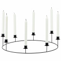Candelabro \'Ring\' L - Nero