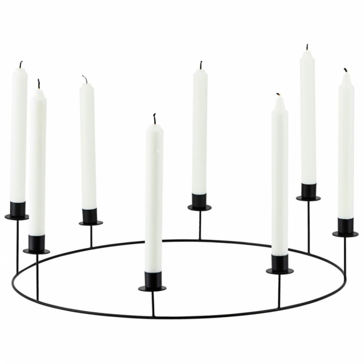Candelabro \'Ring\' L - Nero nel gruppo Arredamento / Decorazione / Candelabri & Portacandele presso Reforma (SP0861)