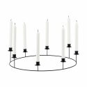 Candelabro \'Ring\' L - Nero