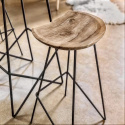 Sgabello \'Teak\' 77cm - Naturale
