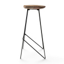 Sgabello \'Teak\' 77cm - Naturale