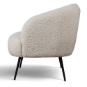Poltrona \'Capri\' - Bianco/Boucl&eacute;