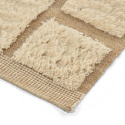 Tappeto Rya \'Leknes Handknitted Wool\' - Beige