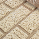 Tappeto Rya \'Leknes Handknitted Wool\' - Beige