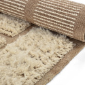 Tappeto Rya \'Leknes Handknitted Wool\' - Beige