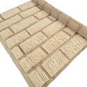 Tappeto Rya \'Leknes Handknitted Wool\' - Beige
