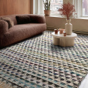 Tappeto di stracci \'Lindby\' - Multicolore/blu