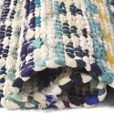 Tappeto di stracci \'Lindby\' - Multicolore/blu