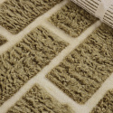 Tappeto Rya \'Leknes Handknitted Wool\' - Verde