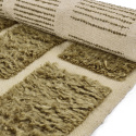 Tappeto Rya \'Leknes Handknitted Wool\' - Verde