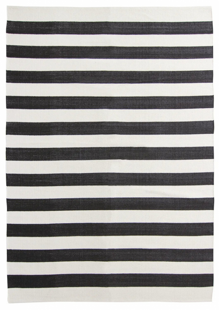 Tappeto in cotone \'Nilo\' 160x230cm - Bianco/Nero nel gruppo Arredamento / Tappeti / Tappeti intrecciati presso Reforma (V10188122)