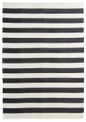 Tappeto in cotone \'Nilo\' 240x340cm - Bianco/Nero