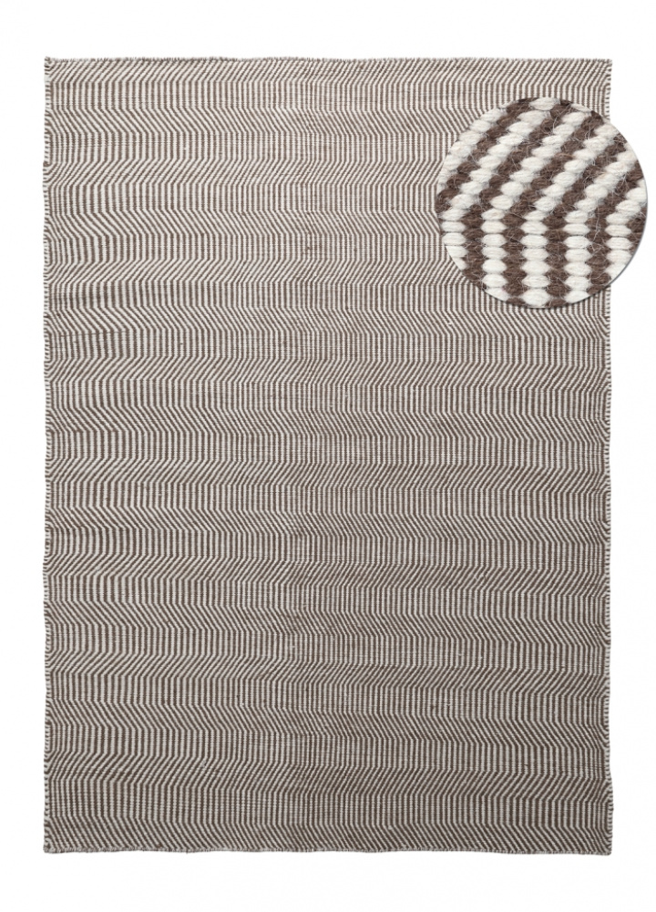 Tappeto di lana \'Larkana\' - Marrone/bianco nel gruppo Arredamento / Tappeti / Tappeti in lana presso Reforma (V1020111)