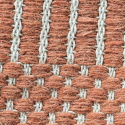 Tappeto di lana \'Arbil\' - Terracotta/bianco