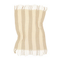 Plaid \'Beatriz Stripe\' 130x170cm - Beige/bianco